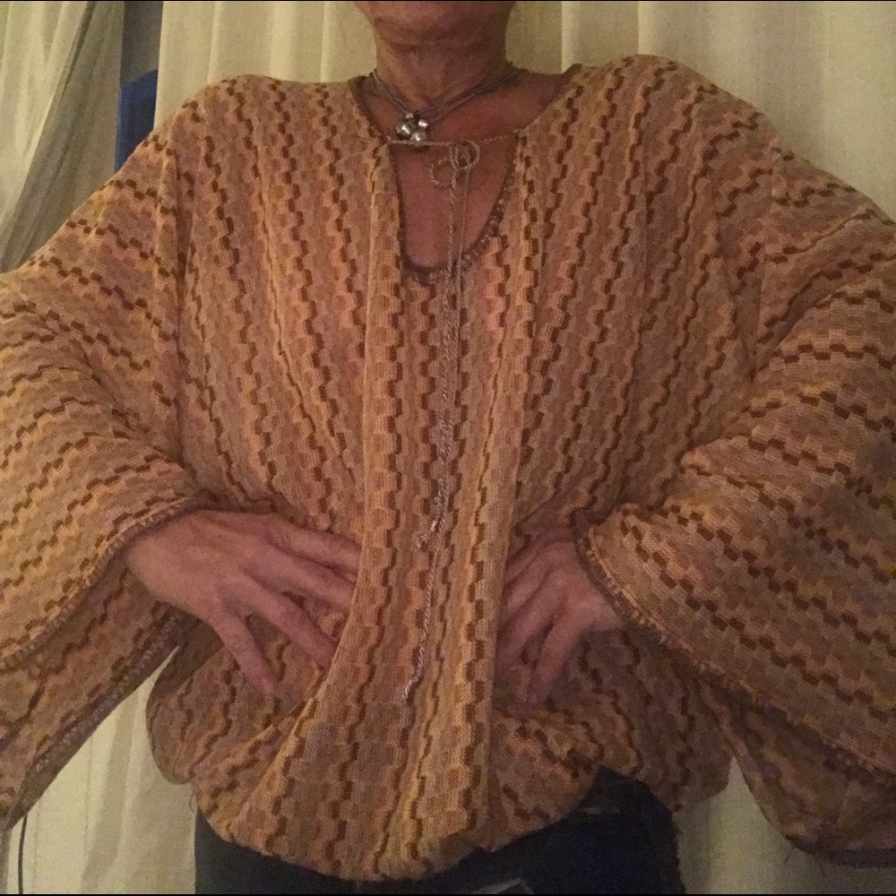 Knit textured BOHO flowy shirt Sanctuary Clothing.